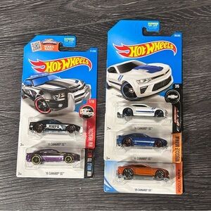 Hot Wheels Camaro SS Lot Muscle Mania 2010 2016 2018 Carded with card wear